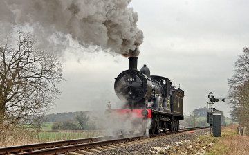 Картинка техника паровозы паровоз рельсы дорога железная