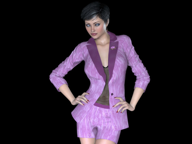 Обои картинки фото 3д графика, люди , people, фон, взгляд, девушка