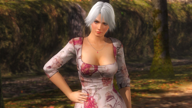 Обои картинки фото dead or alive 5, видео игры, девушка, взгляд, фон