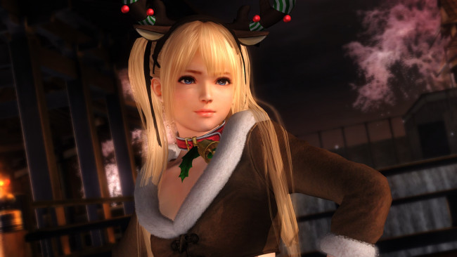 Обои картинки фото видео игры, dead or alive 5, девушка, взгляд, фон