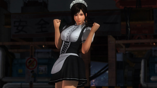 Обои картинки фото видео игры, dead or alive 5, девушка, взгляд, фон