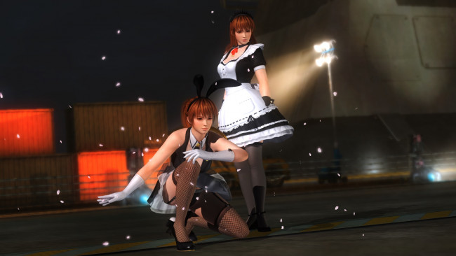 Обои картинки фото видео игры, dead or alive 5, девушки, взгляд, фон, перчатки