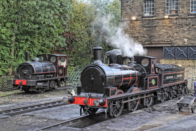 Обои картинки фото техника, паровозы, паровоз, рельсы, дорога, железная