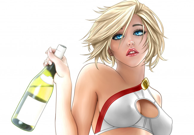 Обои картинки фото рисованное, люди, взгляд, девушка, вино, фон