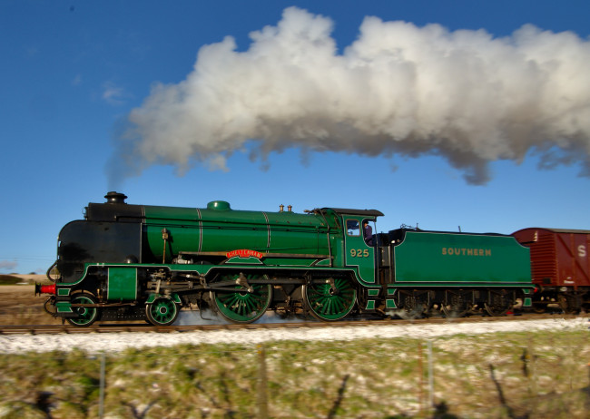 Обои картинки фото техника, паровозы, паровоз, рельсы, дорога, железная