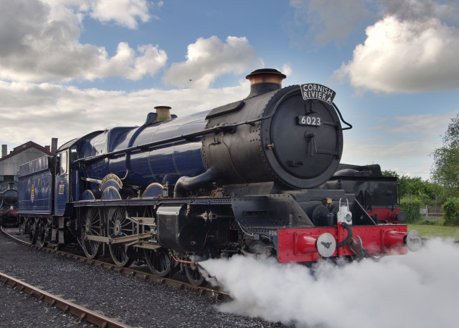 Обои картинки фото техника, паровозы, дорога, железная, паровоз, рельсы