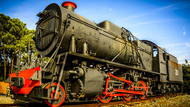 Обои картинки фото техника, паровозы, рельсы, паровоз