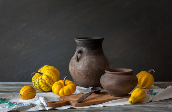 Картинка еда натюрморт кувшин тыква