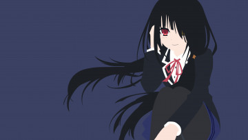 Картинка аниме date+a+live фон взгляд девушка