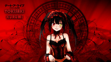 обоя аниме, date a live, фон, взгляд, девушка