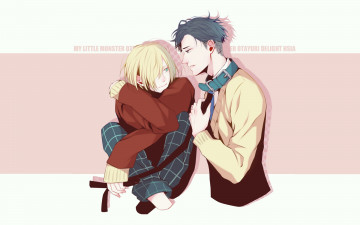 Картинка аниме yuri+on+ice юрий отабек