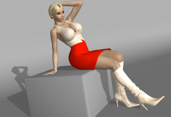 Картинка 3д+графика люди+ people девушка фон взгляд