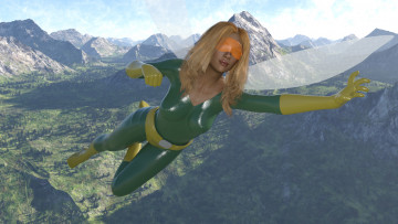 Картинка 3д+графика фантазия+ fantasy фон взгляд девушка