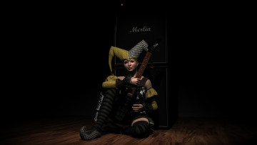 Картинка 3д+графика фантазия+ fantasy фон взгляд девушка