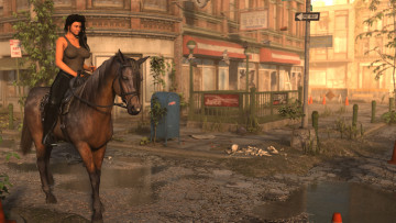 Картинка 3д+графика люди+и+животные+ people+and+animals фон взгляд девушка