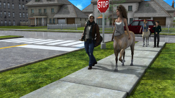 Картинка 3д+графика существа+ creatures девушки фон взгляд