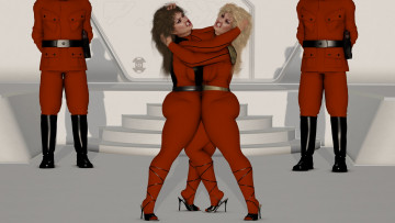 Картинка 3д+графика юмор+ humor фон девушки взгляд