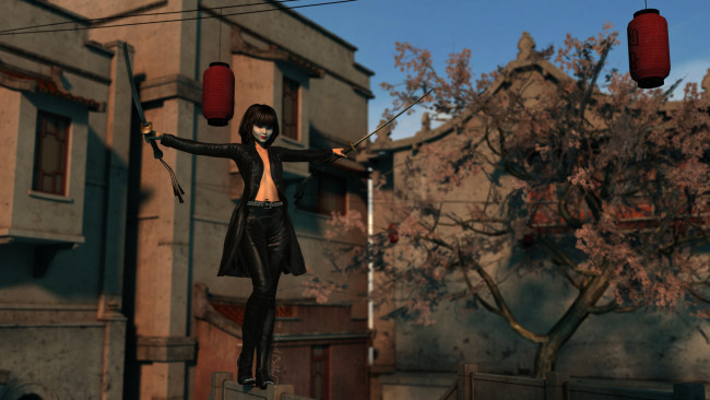 Обои картинки фото 3д графика, фантазия , fantasy, фон, взгляд, девушка