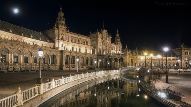 Обои картинки фото plaza de espa&, 241, города, севилья , испания, простор