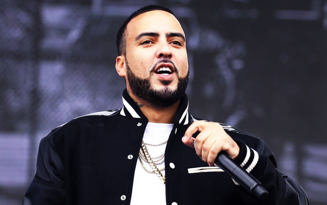Обои картинки фото french montana, музыка, -временный, музыкант, мужчина, цепочка, микрофон