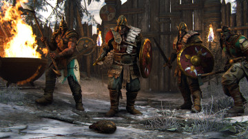 Картинка видео+игры for+honor викинги огонь ворота