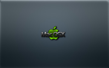 обоя компьютеры, mac os, логотип, фон