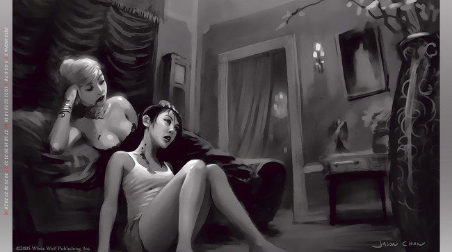 Обои картинки фото календари, фэнтези, calendar, мебель, женщина, комната, диван, 2019, кровь, девушка, вампир