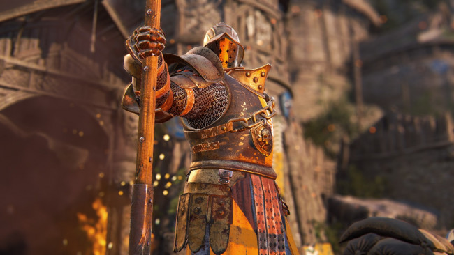 Обои картинки фото видео игры, for honor, крепость, замок, копье, латы, рыцарь