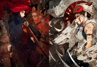 Картинка аниме mononoke+hime принцесса мононоке