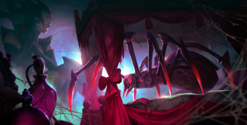 Картинка видео+игры league+of+legends elise паук кровать