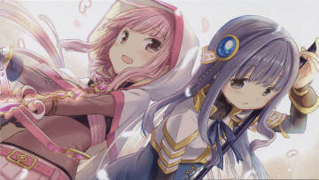 обоя аниме, mahou shoujo madoka magika, девочка, волшебница, мадока