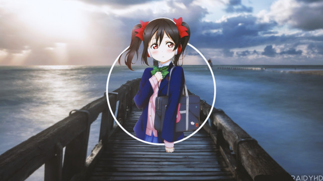 Обои картинки фото аниме, love live,  school idol project, живая, любовь