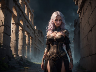 Картинка фэнтези девушки нейросети графика нейроарт ai art нейронные сети рисунки нейро искусство девушка