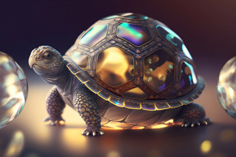 Картинка 3д+графика животные+ animals нейросети графика нейроарт ai art нейронные сети рисунки нейро искусство черепаха