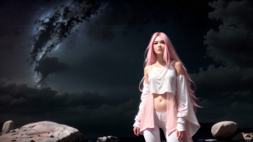 Картинка фэнтези девушки нейросети графика нейроарт ai art нейронные сети рисунки нейро искусство