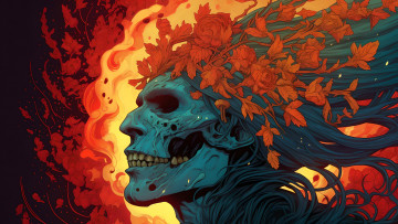 Картинка фэнтези нежить нейросети графика нейроарт ai art нейронные сети рисунки нейро искусство