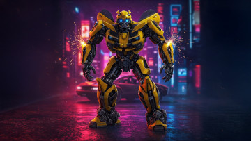 обоя рисованное, кино,  мультфильмы, bumblebee