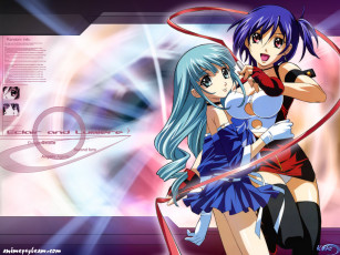 Картинка аниме kiddy grade девушки глаза волосы