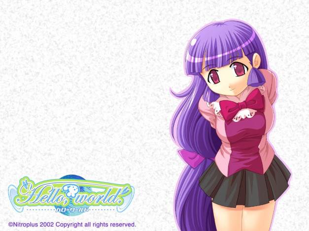 Обои картинки фото аниме, hello, world