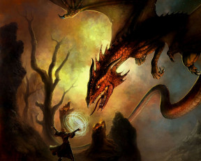 Картинка фэнтези драконы