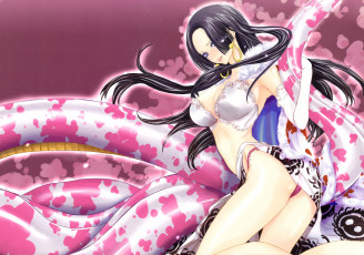 Картинка one piece аниме девушка boa hancock