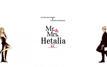 Картинка 12 аниме hetalia axis powers хеталия венгрия пародия мистер и миссис смит пруссия