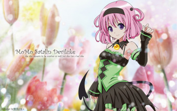 Картинка аниме to love ru платье девушка