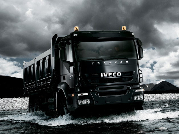 Обои картинки фото iveco, trakker, 6x4, автомобили