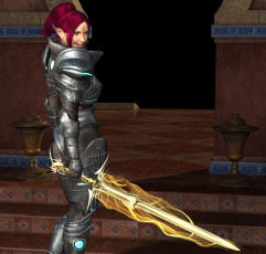 Картинка 3д+графика эльфы+ elves эльфийка взгляд меч