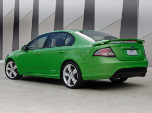 Картинка автомобили ford fg зеленый turbo xr6 falcon