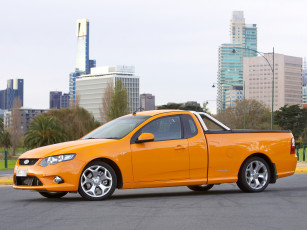 обоя автомобили, ford, turbo, xr6, falcon, желтый, fg, ute