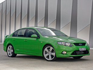 обоя автомобили, ford, зеленый, fg, turbo, xr6, falcon