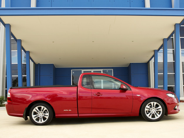 Обои картинки фото автомобили, ford, ute, красный, fg, xr6, falcon