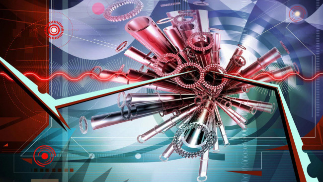 Обои картинки фото 3д графика, абстракция , abstract, абстракция, механизм, трубки